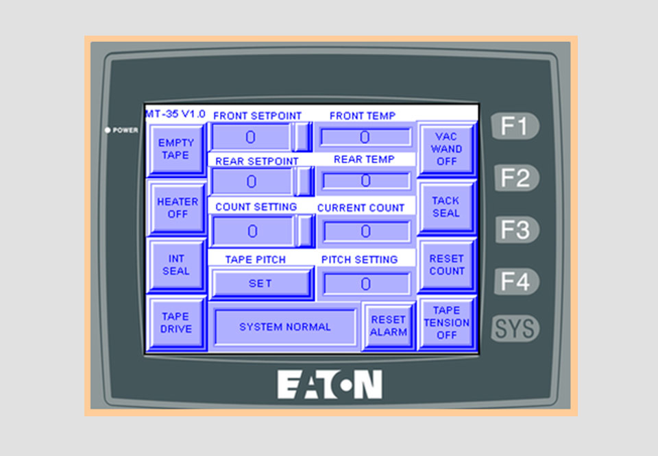 Touch screen HMI